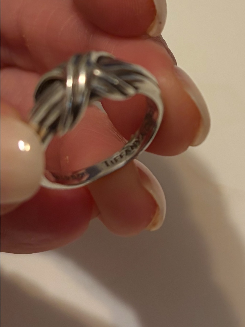 Tiffany & Co. Sterling Silver Knot Ring - Silver - Picture 7 of 8